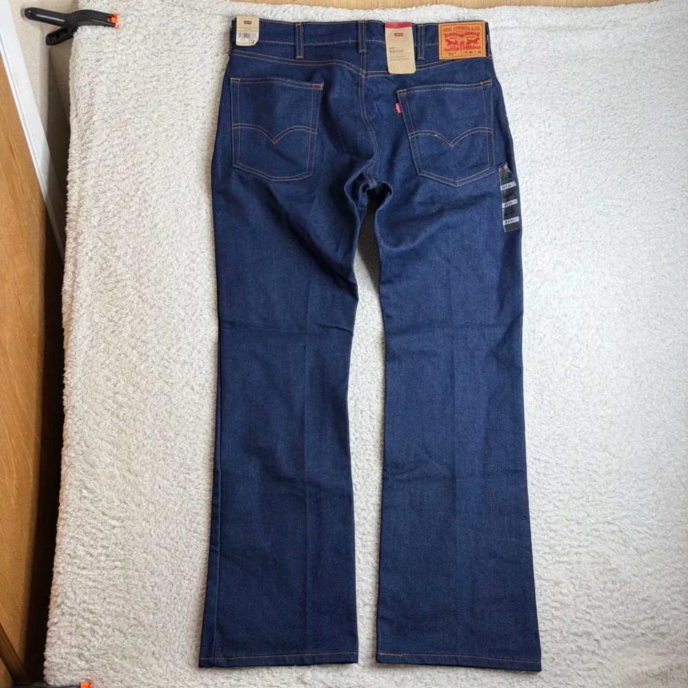 NEW Levis 517 Bootcut Jeans Mens 36x32 Dark Indigo Blue Denim 00517-0217 NWT